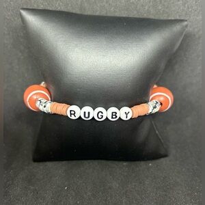 Rugby (Sports) Heishi Bracelet
